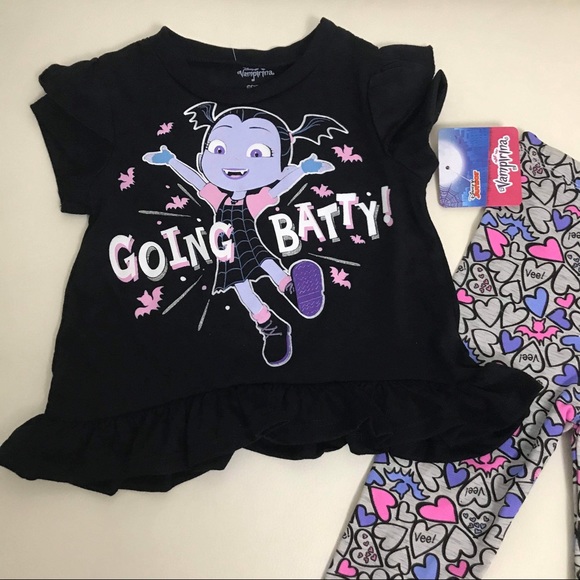Disney Vampirina Cute Pink Leggings Set - Picture 4 of 4